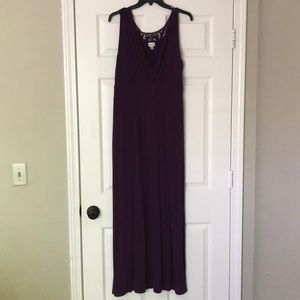 Merona Purple Maxi Dress with lace back